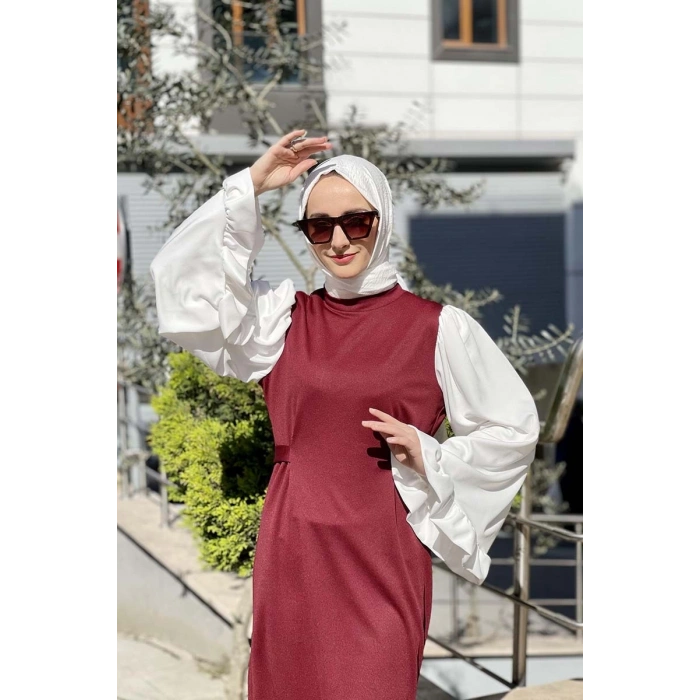 Moda Çizgi Tesettür Elbise