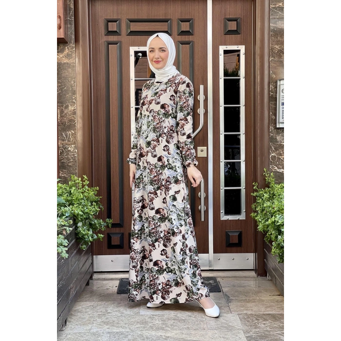 Moda Çizgi Tesettür Elbise