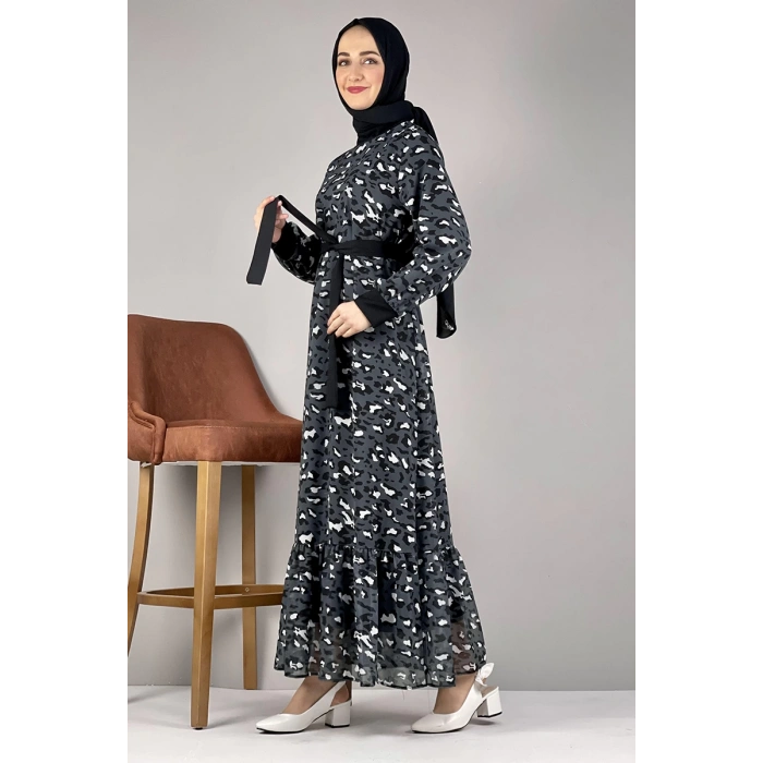 Moda Çizgi Tesettür Elbise