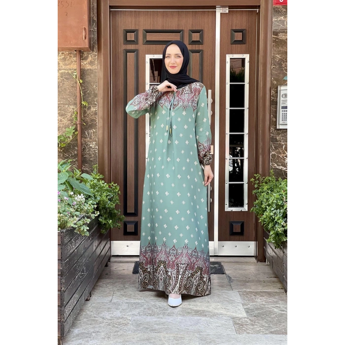 Moda Çizgi Tesettür Elbise