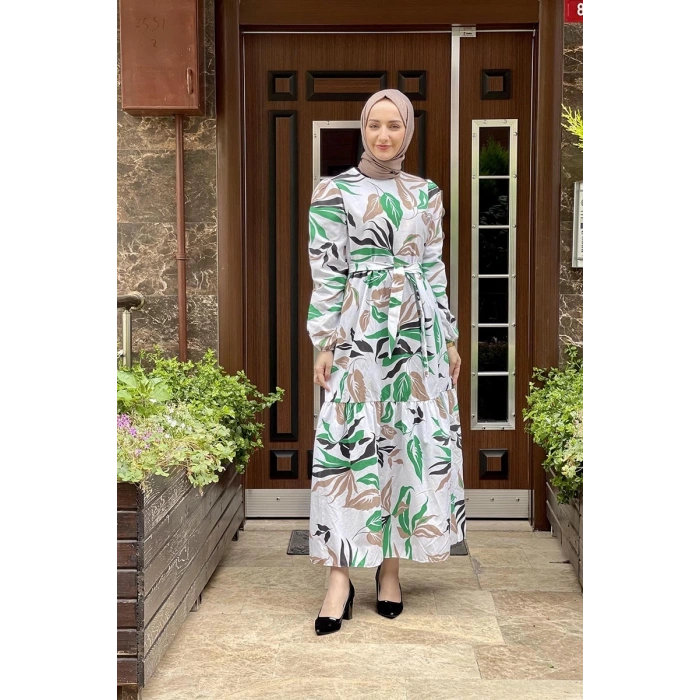 Moda Çizgi Tesettür Elbise