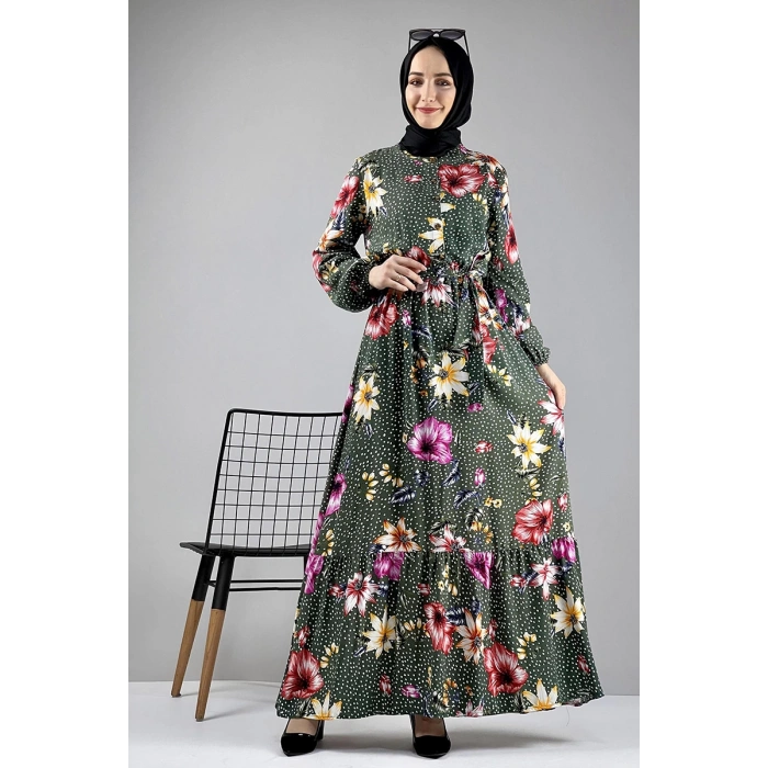 Moda Çizgi Tesettür Elbise