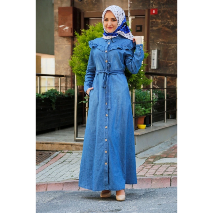 Moda Çizgi Tesettür Elbise