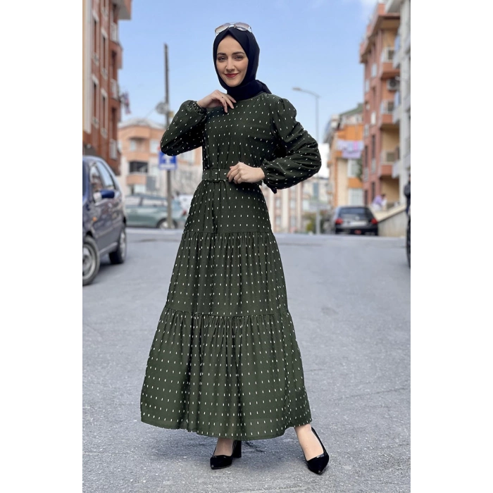 Moda Çizgi Tesettür Elbise