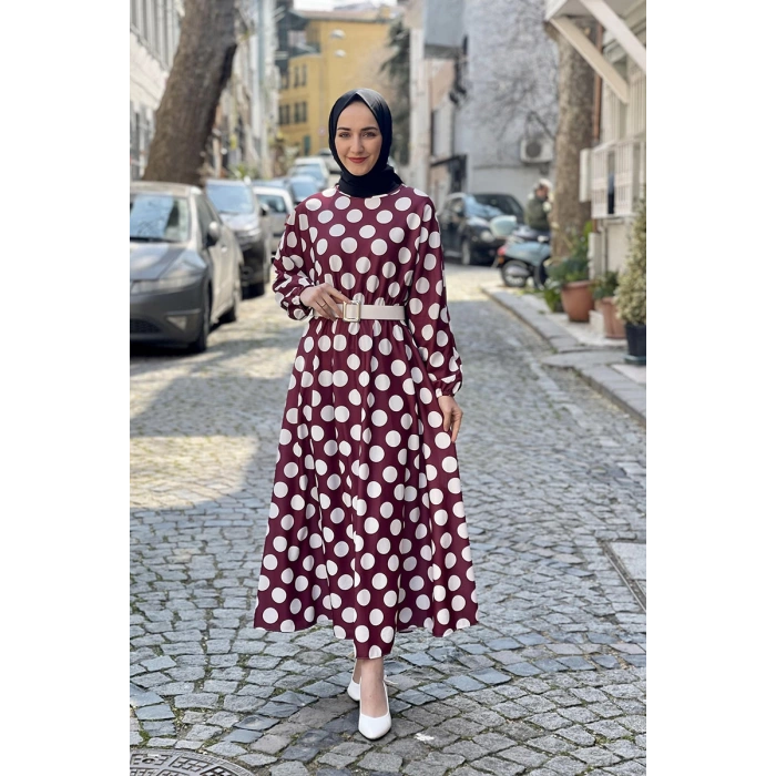 Moda Çizgi Tesettür Elbise