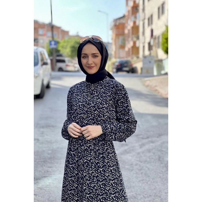 Moda Çizgi Tesettür Elbise