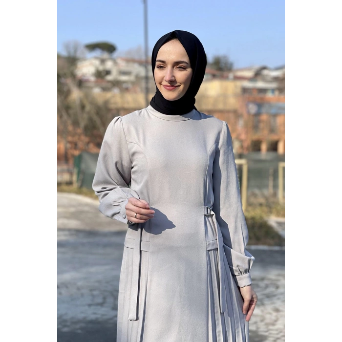 Moda Çizgi Tesettür Elbise