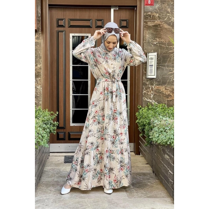 Moda Çizgi Tesettür Elbise