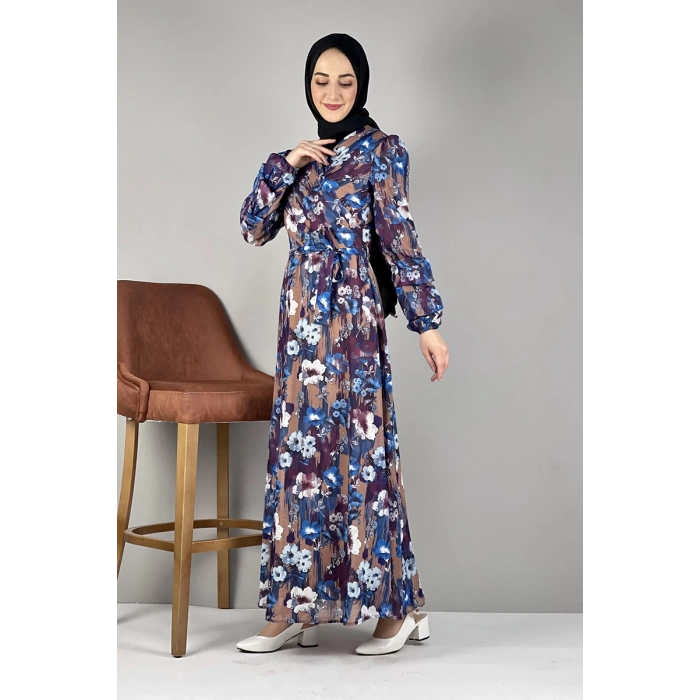 Moda Çizgi Tesettür Elbise