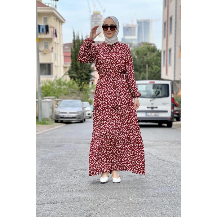 Moda Çizgi Tesettür Elbise