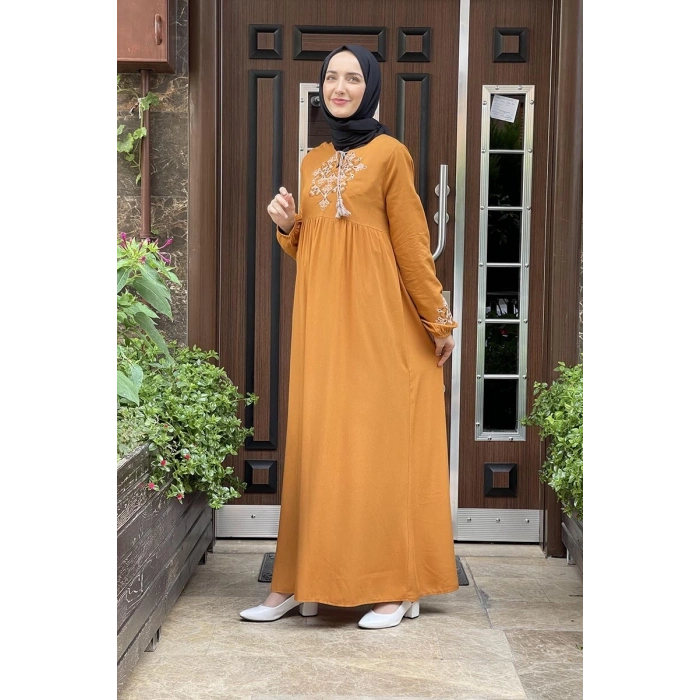 Moda Çizgi Tesettür Elbise