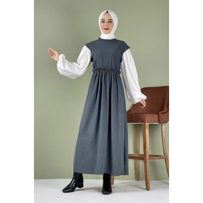 Moda Çizgi Tesettür Elbise