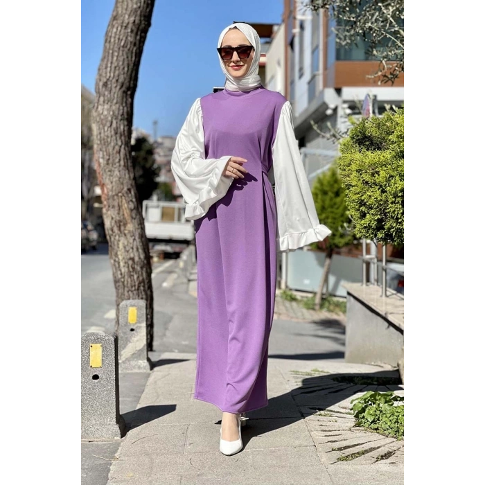 Moda Çizgi Tesettür Elbise