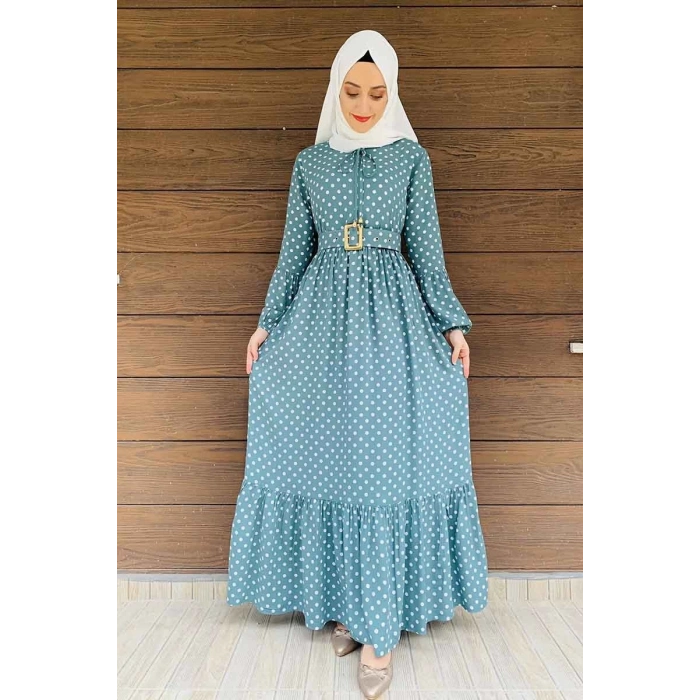 Moda Çizgi Tesettür Elbise