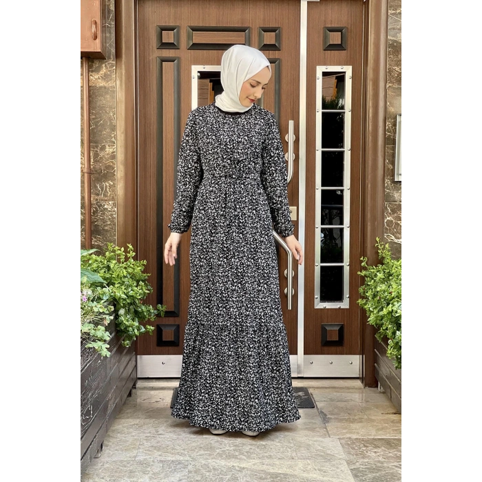 Moda Çizgi Tesettür Elbise