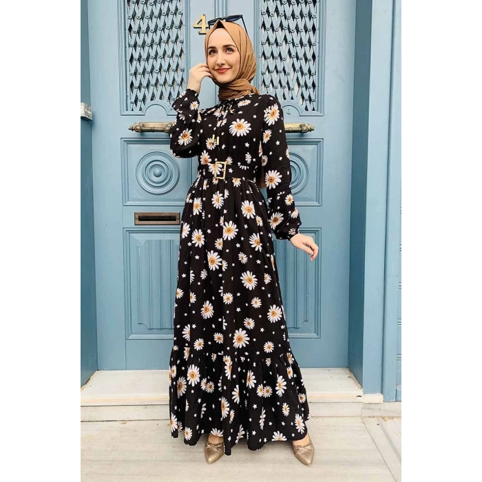 Moda Çizgi Tesettür Elbise