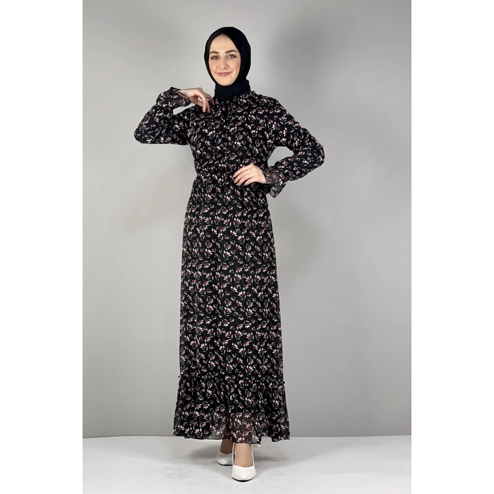 Moda Çizgi Tesettür Elbise