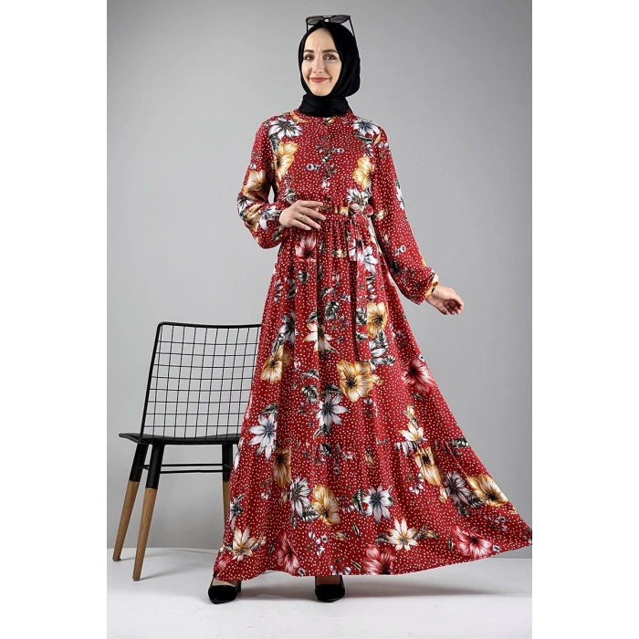 Moda Çizgi Tesettür Elbise