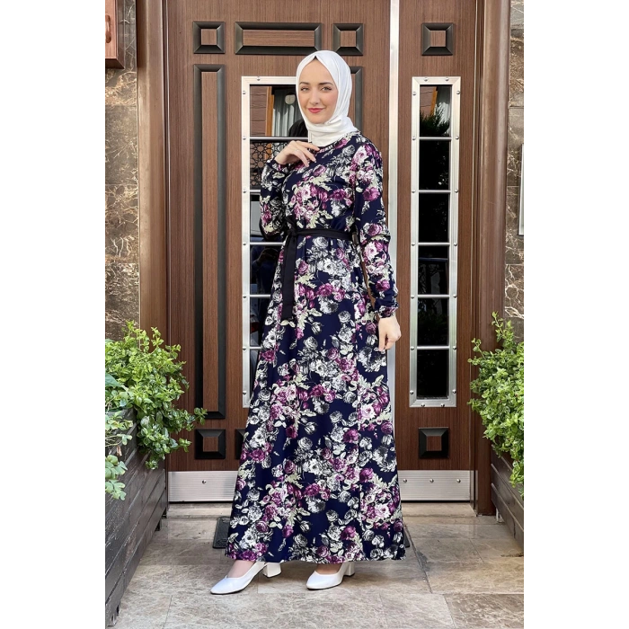 Moda Çizgi Tesettür Elbise