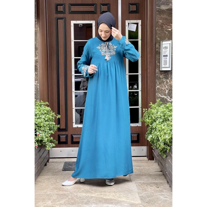 Moda Çizgi Tesettür Elbise