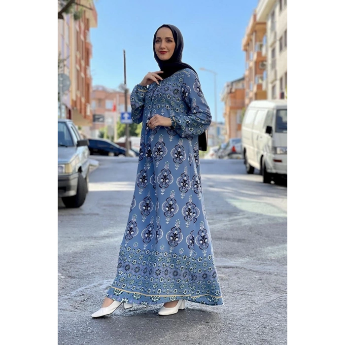 Moda Çizgi Tesettür Elbise
