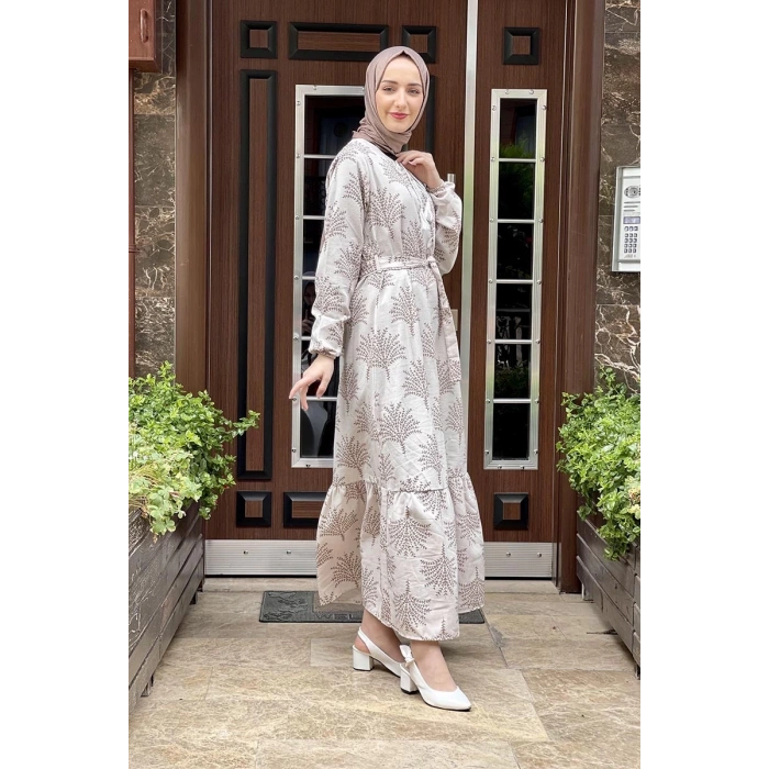 Moda Çizgi Tesettür Elbise