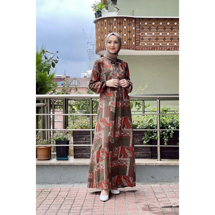 Moda Çizgi Tesettür Elbise