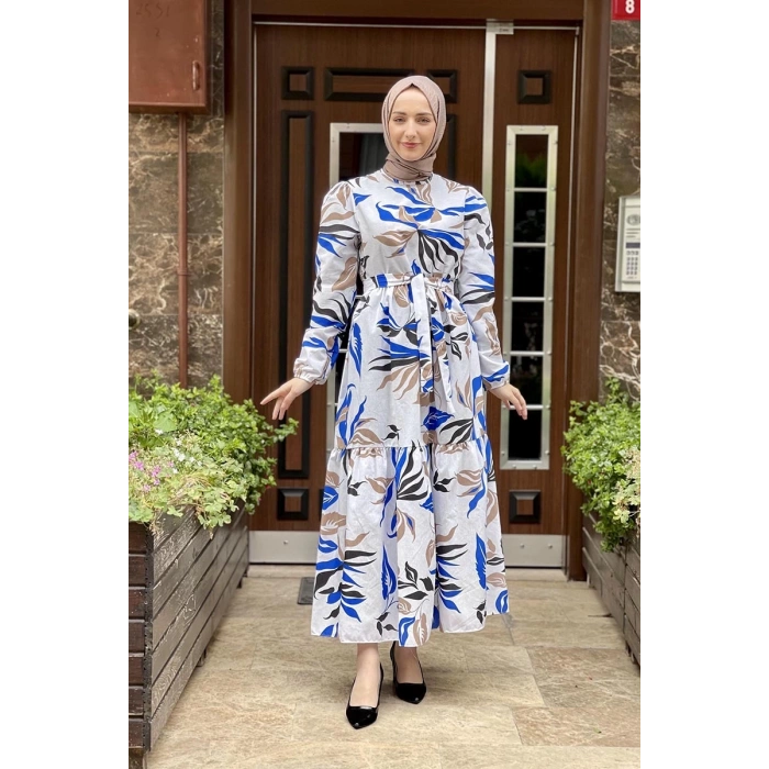 Moda Çizgi Tesettür Elbise