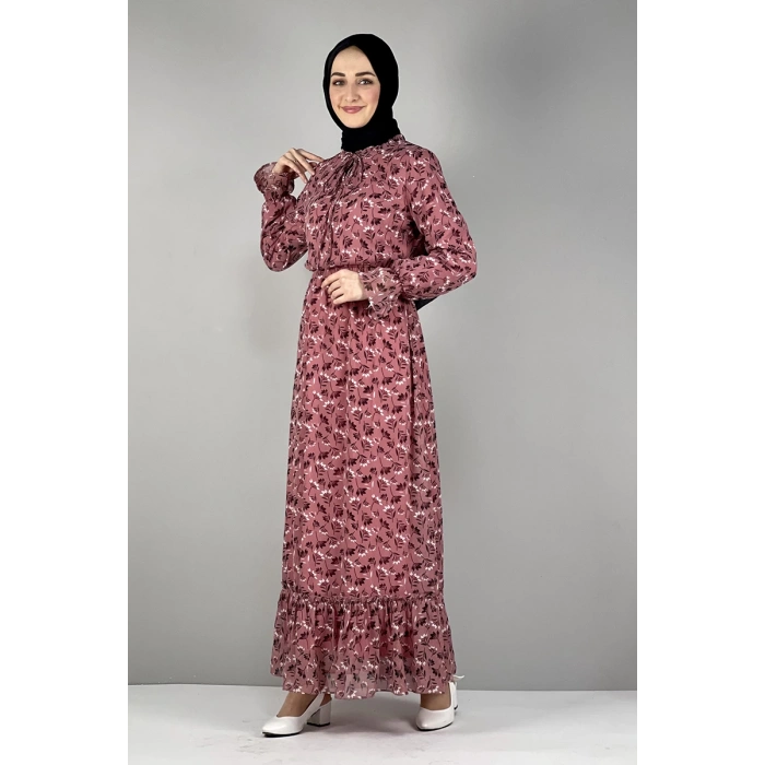 Moda Çizgi Tesettür Elbise