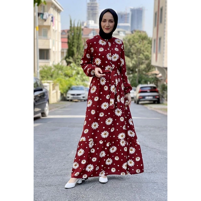 Moda Çizgi Tesettür Elbise