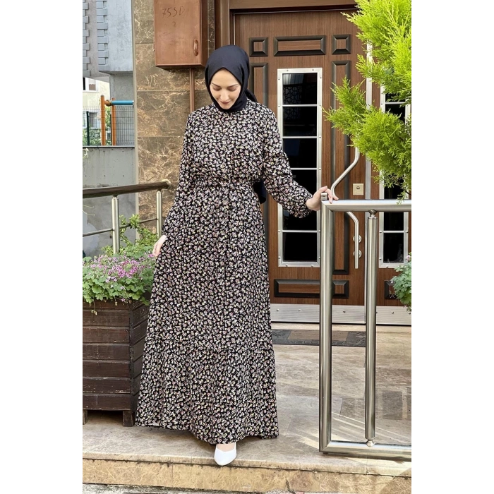 Moda Çizgi Tesettür Elbise