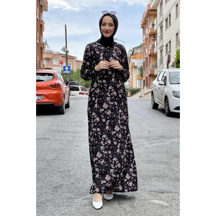 Moda Çizgi Tesettür Elbise