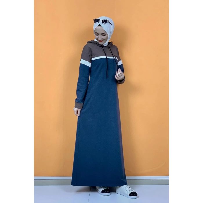 Moda Çizgi Tesettür Elbise