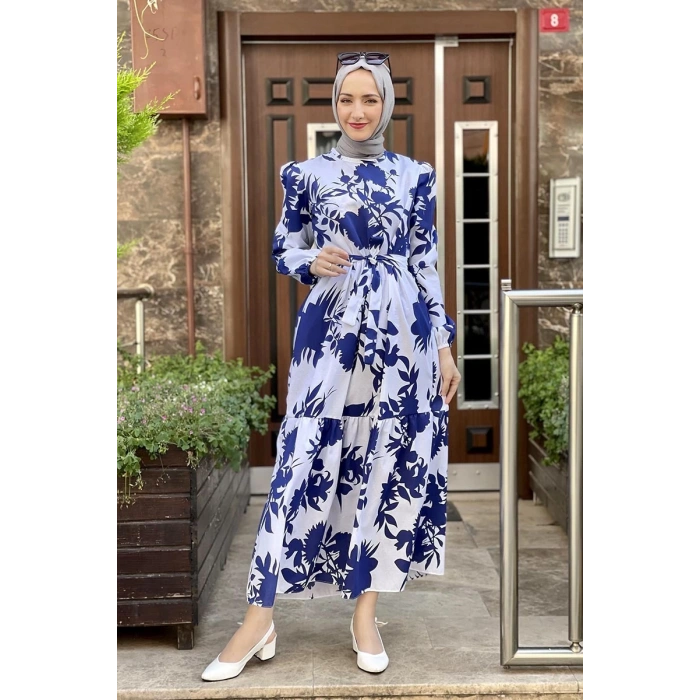 Moda Çizgi Tesettür Elbise