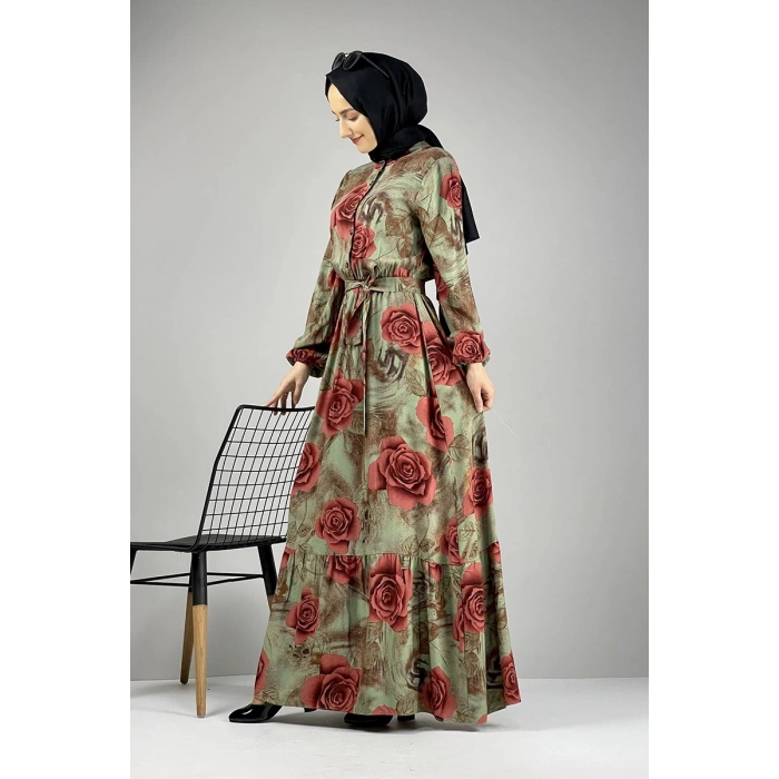 Moda Çizgi Tesettür Elbise