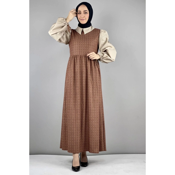 Moda Çizgi Tesettür Elbise