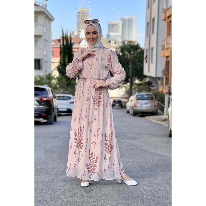 Moda Çizgi Tesettür Elbise