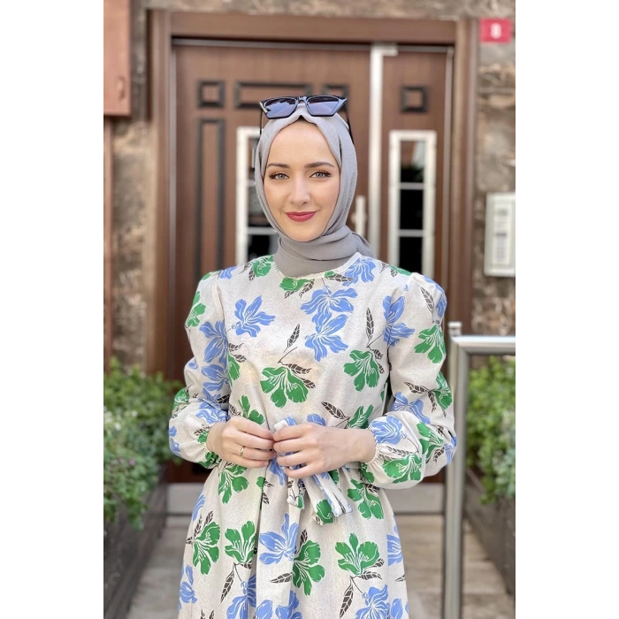 Moda Çizgi Tesettür Elbise