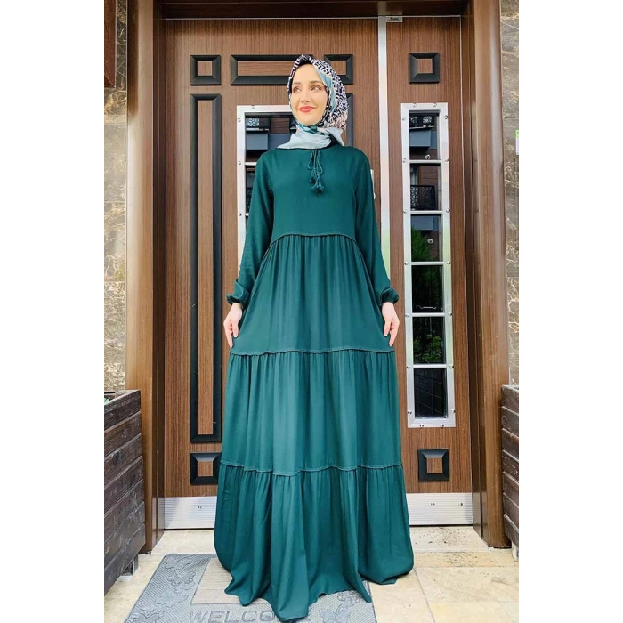 Moda Çizgi Tesettür Elbise