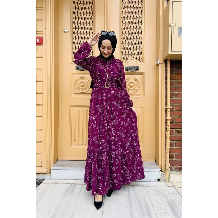 Moda Çizgi Tesettür Elbise