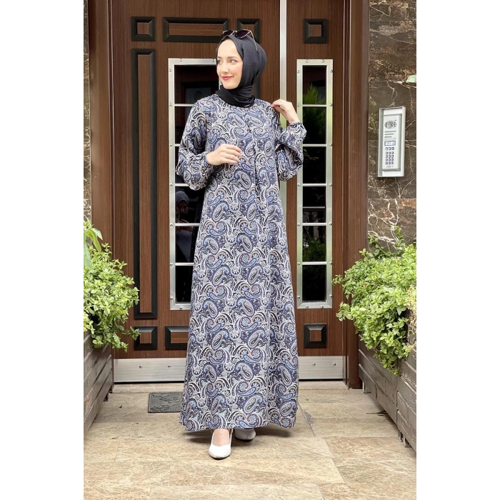 Moda Çizgi Tesettür Elbise