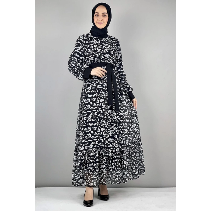 Moda Çizgi Tesettür Elbise