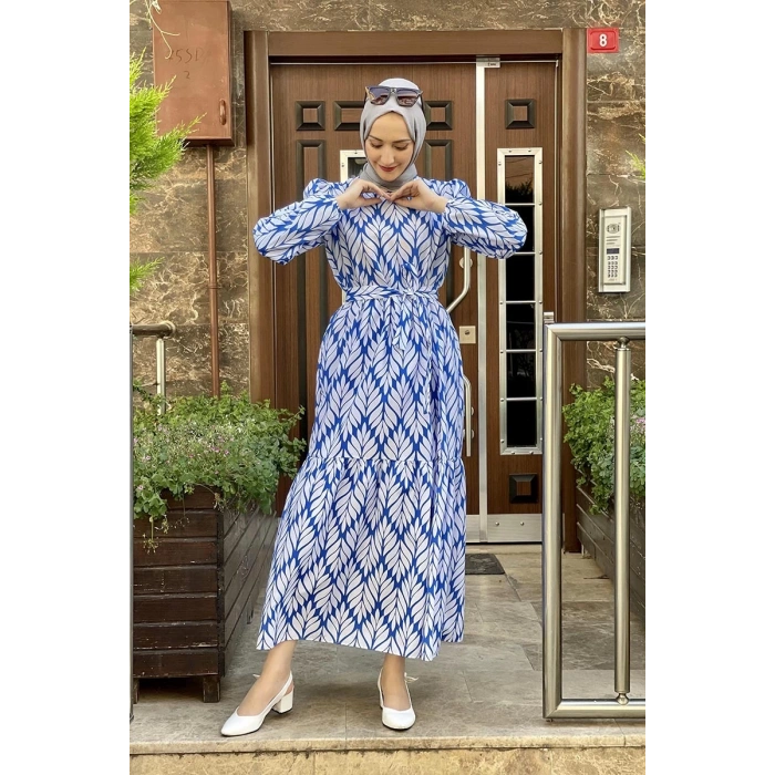 Moda Çizgi Tesettür Elbise