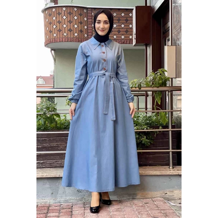 Moda Çizgi Tesettür Elbise