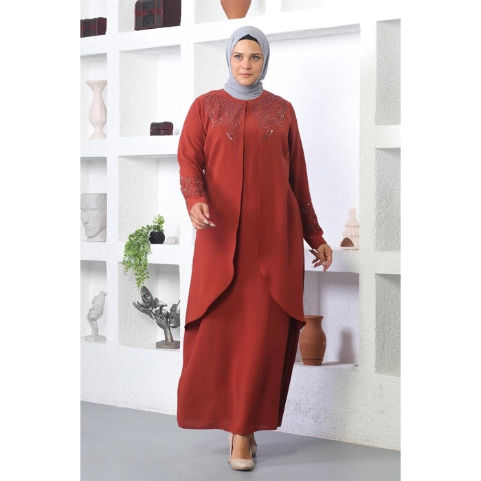 Moda Çizgi Tesettür Elbise