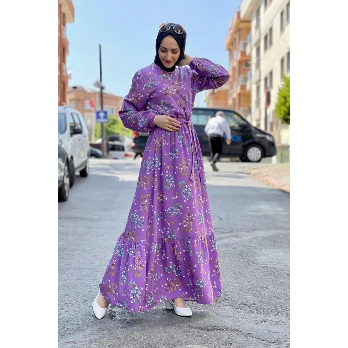 Moda Çizgi Tesettür Elbise