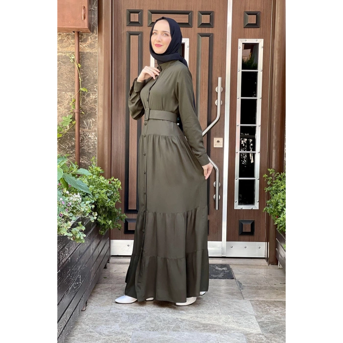 Moda Çizgi Tesettür Elbise