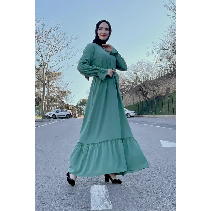 Moda Çizgi Tesettür Elbise