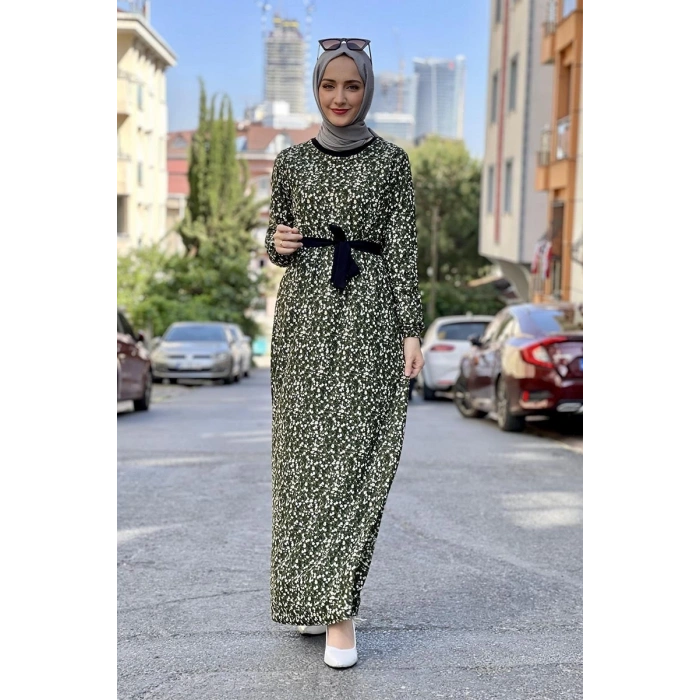 Moda Çizgi Tesettür Elbise