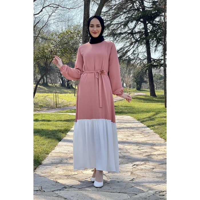 Moda Çizgi Tesettür Elbise